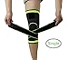 Knee Brace, 1PC 3D Weaving Compression Breathable Knee Sleeve with Adjustable Strap Knee Support for Sports, Running, Basketball for Men & Women Sport Protection - Single Wrap (4XL, Green)