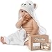 Premium Ultra Soft Organic Bamboo Baby Hooded Towel with Unique Design - Hypoallergenic Baby Towels for Infant and Toddler - Suitable as Baby Gifts primary