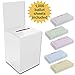 10 Pack of Excello Global Products Large Ballot Box/Charity Box/Suggestion Box/Includes 1000 Entry Sheets/Use for raffles, Lead Generation, Business Cards, Voting, contests, suggestions