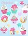 Sketchbook: A Cute Kawaii Japanese Cupcakes Theme Large 8.5