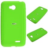 LG Ultimate 2 , Optimus L70 Case - Soft Rubber Silicone Skin Cover (Green)+ICE-CLEAR(TM) Screen Protector Shield(Ultra Clear)+Touch Screen Stylus