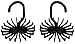 Utopia Home Revolving Tie Belt Hanger Holder/Organizer - Tie Rack - Adjustable Pack of 2 Hanger - Hooks Ties & Scarves for an Organized Closet