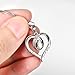 YFN Sterling Silver Heart Pendant Necklace Engraved 
