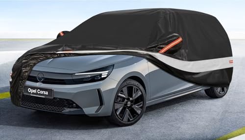 Holthly Exterior Car Cover for Opel Corsa D/E/A/B/C/F (1982-2025), Car Cover 10 Layers of Protection, 100% Waterproof, Anti-Dust, Windproof, Rainproof, UV Protection.