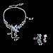 EleQueen 925 Sterling Silver CZ Love Heart of Ocean Marquise-shape Teardrop Bridal Tennis Bracelet