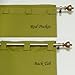 Blackout Curtain Black Rod Pocket Energy Saving Thermal Insulated 108 Inch Length Pair