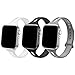 Bandiction Sport Band Compatible with Apple Watch Band 38mm 40mm, [3 Pack] Soft Silicone Sport Strap Replacement Narrow Bands for iWatch Series 4 3 2 1 (Stone/White/Black)