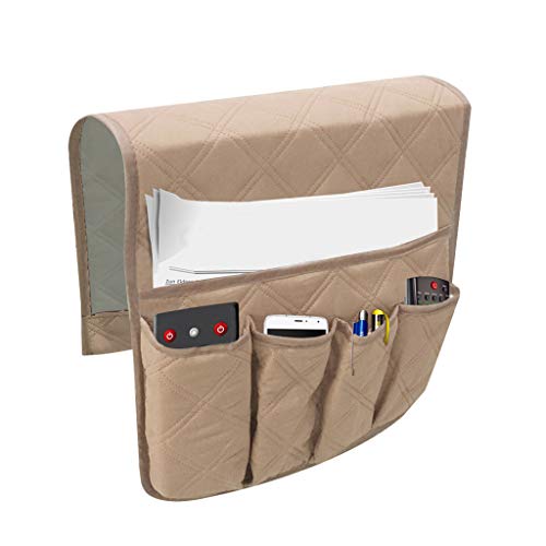 Redvive Top Sofa Couch Remote Control Holder Arm Rest Organizer Storage Bag Pouch Pocket