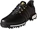 adidas Golf mens Golf Tour360 Boost Spiked Shoe , Black/Black/Gold Metallic , 12 D(M) US