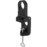 wolfcraft Universal Drill Clamp, Plastic, Rotatable I 4802000 I for Power Drills, milling and Grinding Motors in Horizontal and Vertical Position