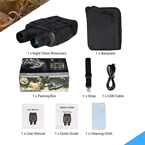 CANIS LATRANS Digital Night Vision Binoculars Night Vision Goggles Night Vision Scope for Complete Darkness, 4X Digital Zoom, 2.31\