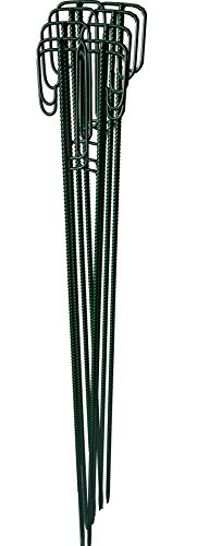 UvV Mobiler Absperrzaun Kunststoff Fangzaun grün 50 m x 1 m hoch + 10 grüne Absperrleinenhalter, Absperrnetz, Maschenzaun, Bauzaun Rolle Kunststoff Extra Reissfest, 150 gr (7,50 kg) (Grün-Grün) – Bild 8