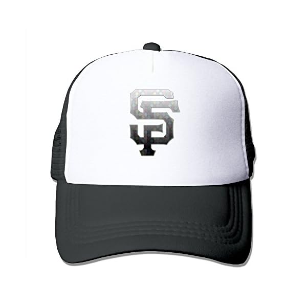 SAXON13-Unisex-Baseball-caps-Mesh-Back-San-Francisco-2-Cap-Hats-Black