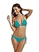 zeraca Women's Tie Side Bottom Triangle Bikini Swimsuits