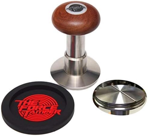 The Force Tamper - Automatic Impact Coffee Tamper - Adjustable Const Pressure and Autoleveling Flat-Distribute Set (Mush, 58.50mm)