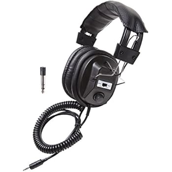 Califone 3068AV Stereo/Mono Headphones, 3.5 mm Stereo Plug, Black