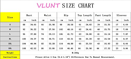 VLUNT Womens Letter Print Outfits Short Sleeves T Shirt and Short Pants 2 Piece Set Tracksuits,Black-L - Thumbnail 3