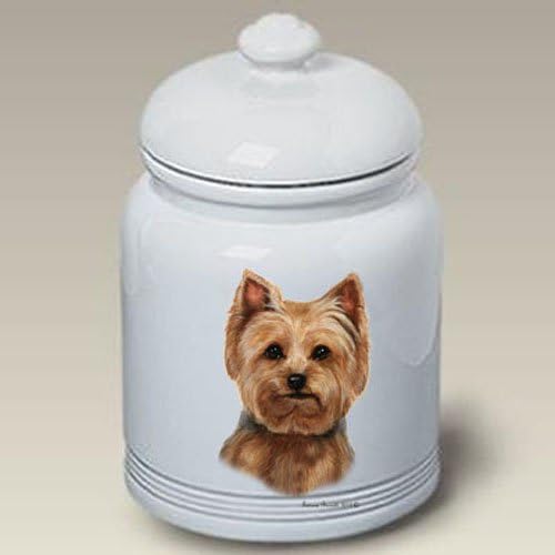 Amazon Com Yorkie Puppy Cut Tamara Burnett Treat Jars Kitchen Dining