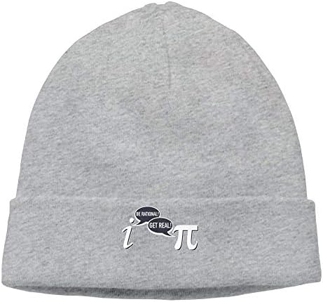 Funny Beanies Momen Be Rational, Get Real Math, Geek, Nerd Elastic Hip-Hop Ash Beanies Cap
