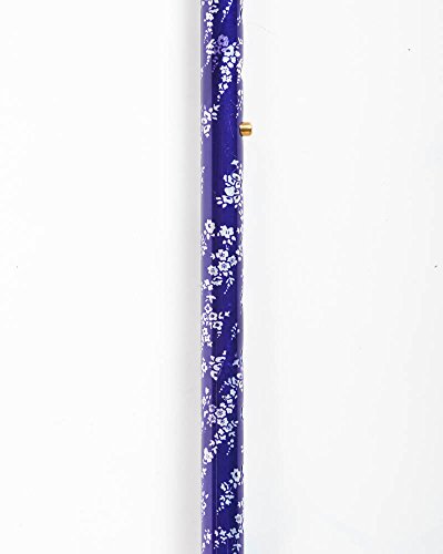 Derby Handle Cane by RMS | Walking Cane with Comfort Grip Handle | Adjustable Height, Lightweight Walking Stick Mobility Aid (White Bouquet) - Thumbnail 2