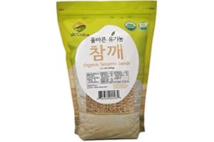 McCabe Organic Natural Sesame Seed - Organic Raw Sesame Seeds 1.5lbs | Rich with Fiber & Minerals | USDA and CCOF Certified | Packed in USA