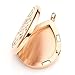 JOVIVI Stainless Steel Gold Teardrop Aromatherapy Essential Oil Diffuser Locket Necklace