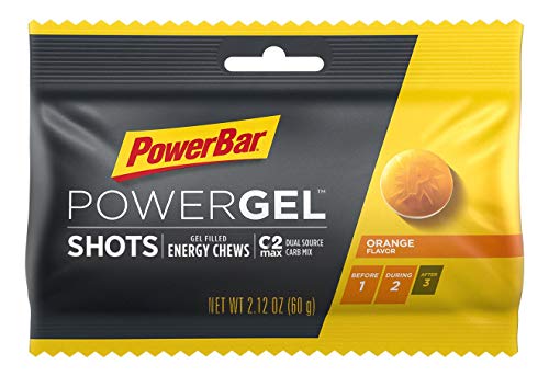 PowerBar PowerGel Energy Chews (Box of 16 Individual Packs) | C2MAX Energy Shots for Performance Athletes and Intense Training, Orange - Thumbnail 4