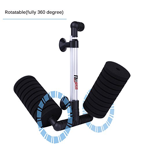 Huijukon Aquarium Air Pump Double Sponge Filter Fish Tank Filter with 1 Air Pump/2M Airline Tubing/1 Check Valve (Filter Set) - Thumbnail 2