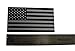American Flag Car Stickers (American Flag Sticker - Black/Silver (Huge 5