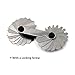 Radius Gauge Concave/convex Arc Gage R1-7mm 34pieces Blades Set Stainless Metal Metric Reading