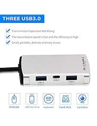 Adaptador USB C Hub HDMI, 7 en 1 tipo C Hub a HDMI 4 K, 3 puertos USB 3.0, entrega de alimentación de 100 W, lector de tarjetas SD TF compatible con MacBook Pro 13 15 (Thunderbolt 3), 2018 Mac Air, Chromebook adaptador USB C