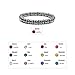 Accents Kingdom Magnetic Bracelet Women's Tuchi Simulated Pearl Hematite Magnetic Therapy Bracelet with Simulated Garnet Crystal, 7.5