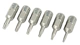 Wiha 71570 T5 to T10 Torx Insert Bit, 6-Pack