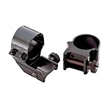 Weaver Detachable Extension 1-Inch Medium Top Mount Rings (Matte Black)