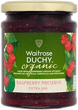 Duchy Waitrose Organic Raspberry Preserve 340g - Pack of 4