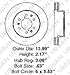 [Front Premium Brake Kit]-[2 Cross-Drilled Disc Brake Rotors & 4 Ceramic Brake Pads]-[UAP3500-D-Cer]