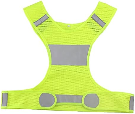 VanSafety Safety Reflective Vest Short Design Running Cycling at Night Sports Vest, M
