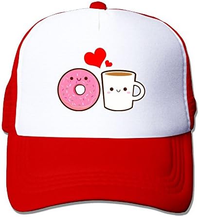 G5dv Cap Donuts and Coffee Cute Women's Lightweight Baseball Mesh Hats