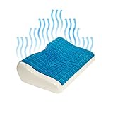 Cooling Gel Memory Foam Pillow - eliminates neck and back pain, ensuring a good night's sleep