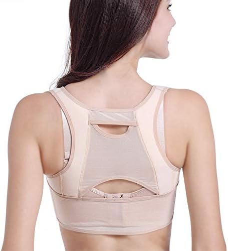 AGE CARE 1 Pc ofWomen Back Posture Correction and Upper Shoulder Spine Corrector, Back Humpback Correction Brace Clavicle Support Belt(BEIGE (L :70-80 cm))