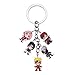 Opopark Anime Sakura Kakashi Itachi Metal Keychain Bag Car Key Ring