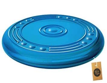 The Dogs Company Flyer Rubber Dog Toy, Dog Frisbee, 9 inches, Colour May Vary