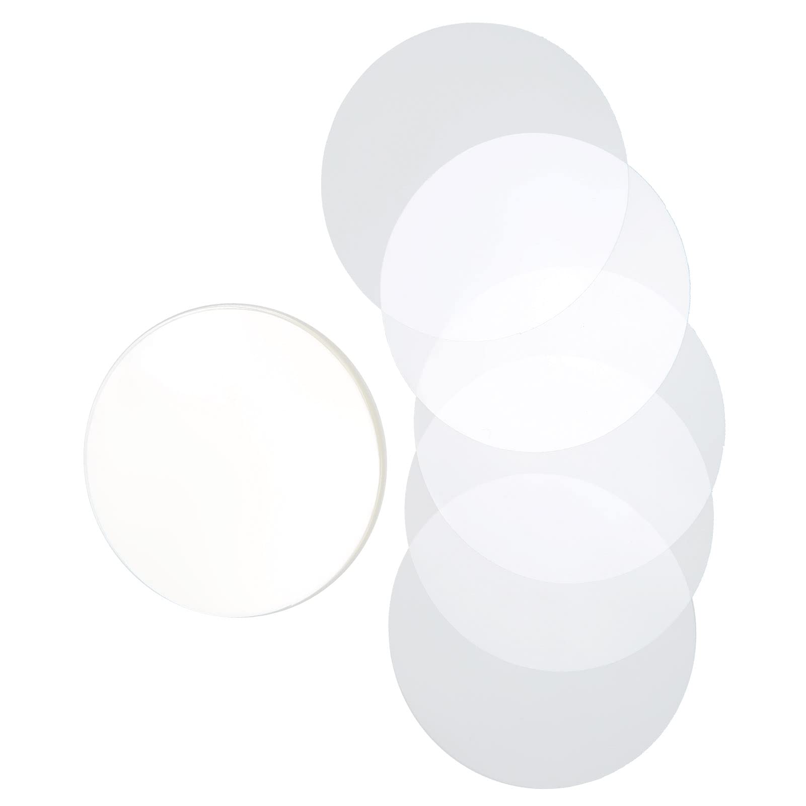 Photo 1 of Circle Mylars Button Maker Supplies Button Pin Maker Circle Mylars, 100PCS Plastic Badge Protective Films, Plastic Cover Film Button Maker Parts for Arts Crafts Supplies(75MM)