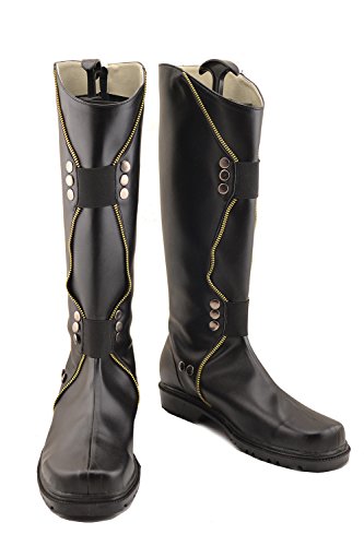Hot Movie Loki Shoes Black PU Thigh-boots Shoes