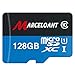 TF Card 128GB, Marceloant Memory Cards Class 10 TF Memory Card with Adapter for Phone Camera Computer, Black/Blue, Standard Packaging