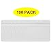 HOSL 100PCS Clear Plastic Name Tag Badge Holders Bulk ID Card Holders Id Badge Holders Name Badge Case Badge Cover Badge Sleeves (Horizontal 100pcs)
