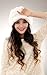 Women's Rex Rabbit Fur Peaked Caps Hats Multicolor (White)