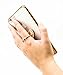 Bastex iPhone 6/6s Case, Ultra Thin Clear Luxury TPU Gold Bumper Case Cover with Attachable Heart Diamond Ring Holder for Apple iPhone 6/6s