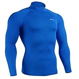 Emfraa Men Women Compression Turtleneck Mock Neck Base Layer Shirt Long Sleeve