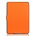 OMOTON Kindle Paperwhite Case Cover - The Thinnest Lightest PU Leather Smart Cover Kindle Paperwhite fits All Paperwhite Generations Prior to 2018 (Will not fit All Paperwhite 10th Gen), Orange